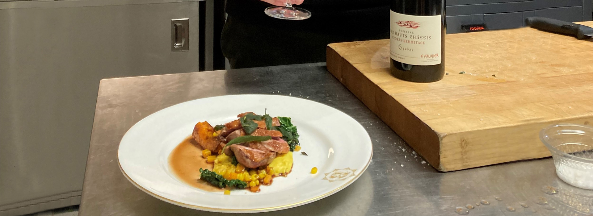 Food & Wine Pairing-Duck Breasts with Squash, Sweetcorn & Sage